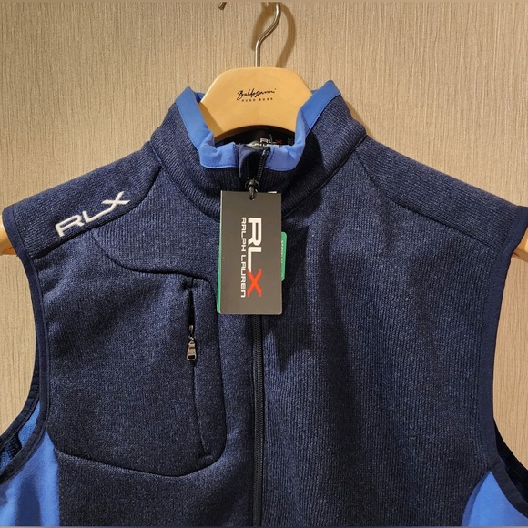 RLX Golf Terry-Paneled Fleece Color Blocked Vest sz M - Picture 6 of 13